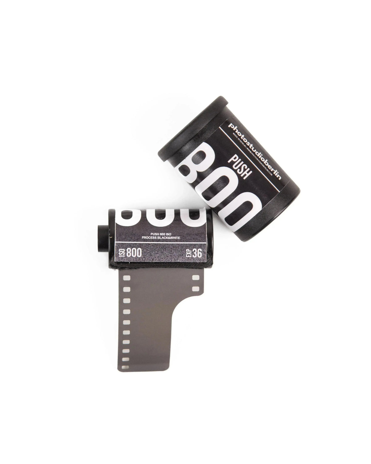 Black and white film rolls for 35mm and medium format cameras, ideal for portrait, street and documentary photography.