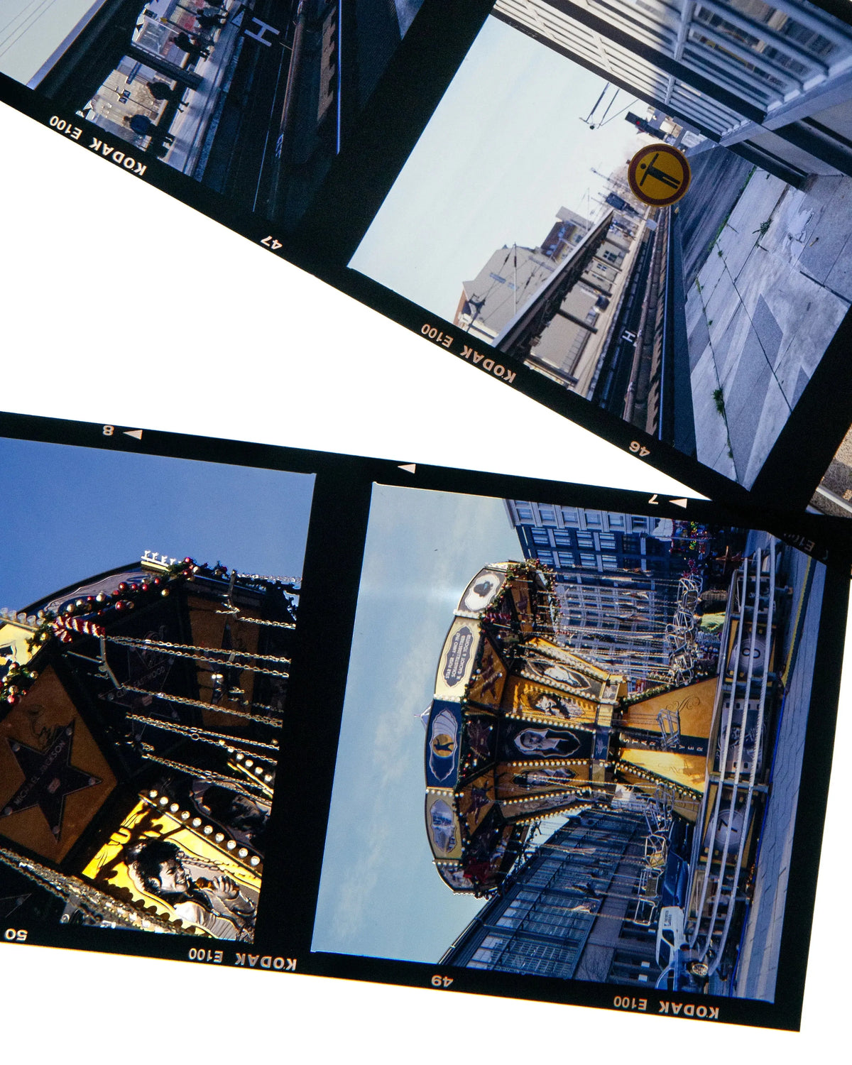 Colour transparency film being processed in the E-6 laboratory