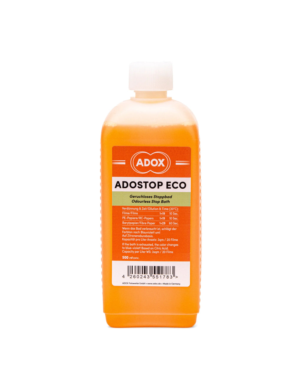 ADOX ADOSTOP ECO bagno di arresto — 500 ml