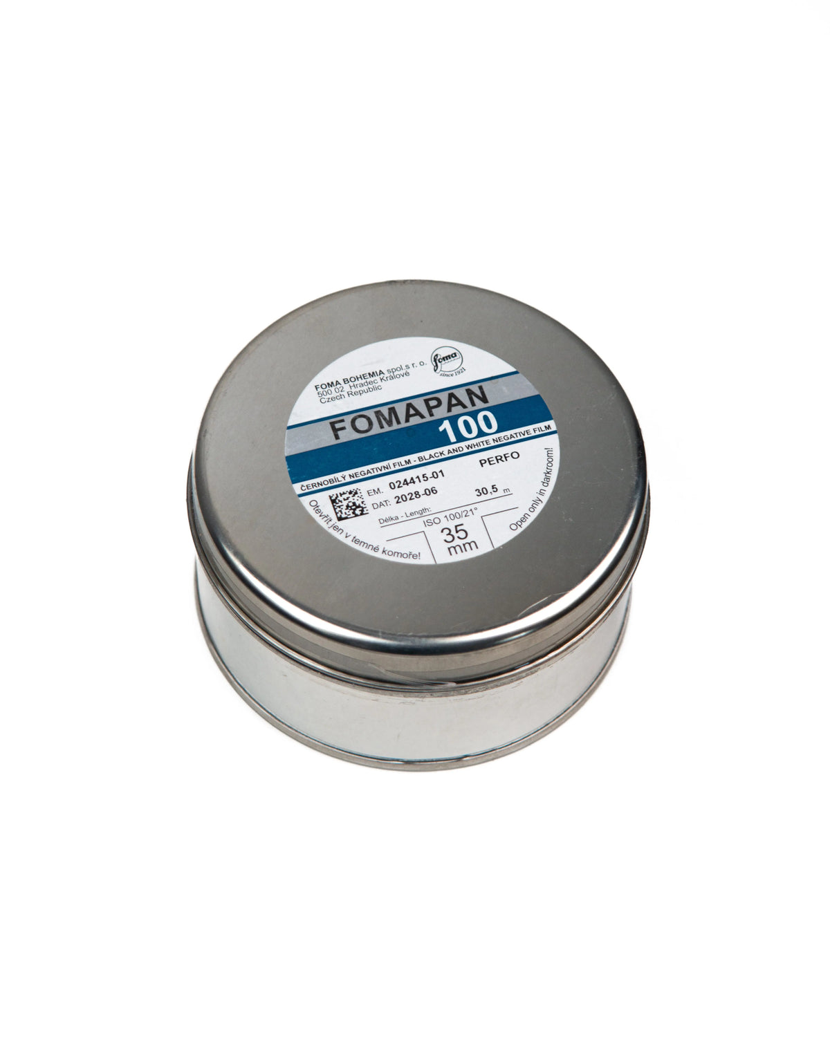 Film Storage Tin — Empty Film Container - Photo Studio Berlin