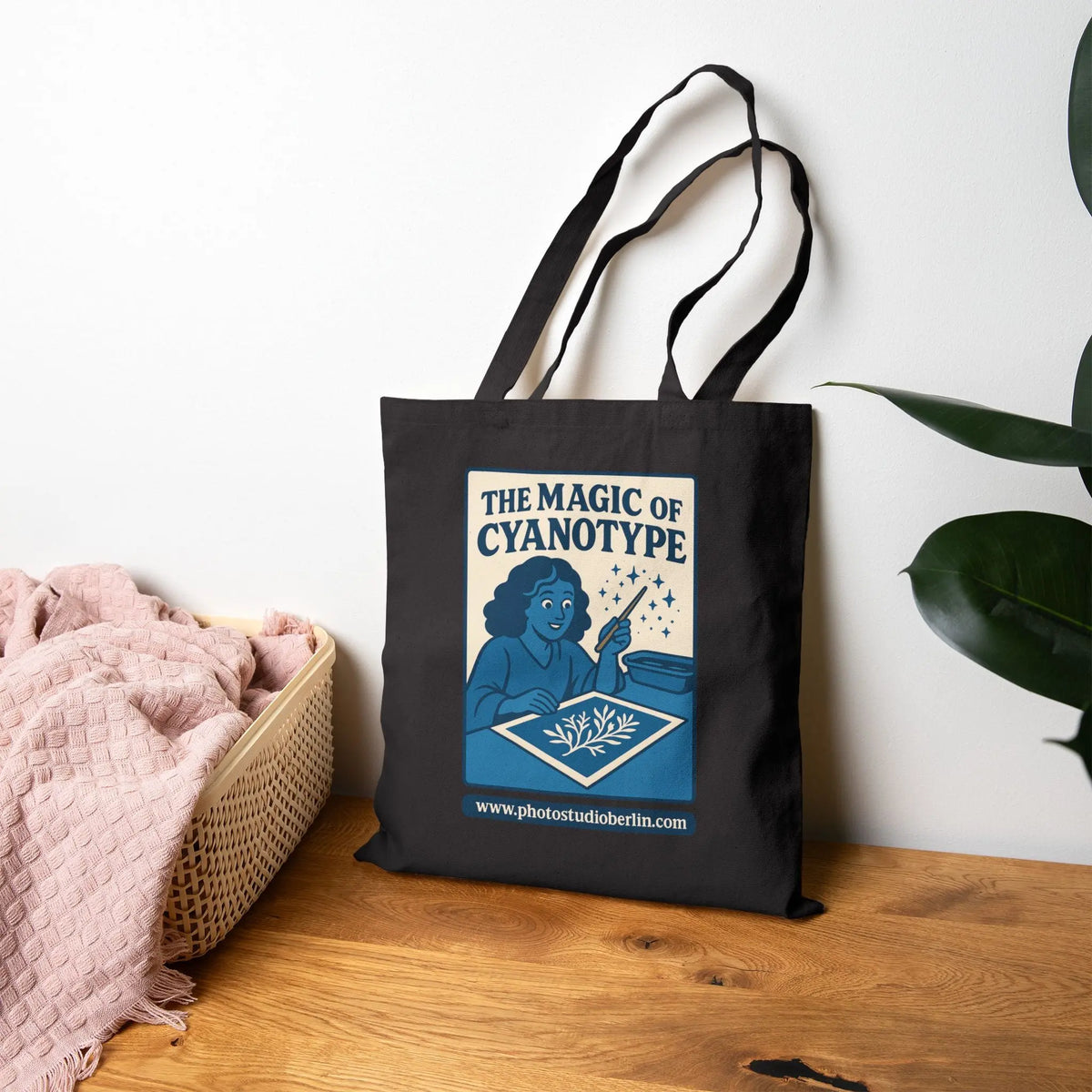 Tote Bag — 'The Magic of Cyanotype' Vintage Photography Canvas Tote - Photo Studio Berlin
