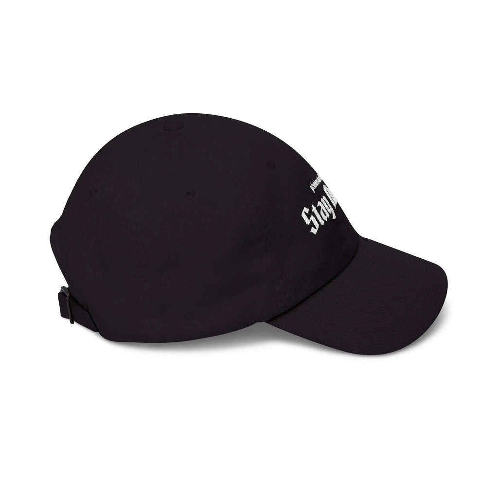 Stay Analog Dad Cap – Vintage Gothic bestickte Baseballmütze – Photo Studio Berlin