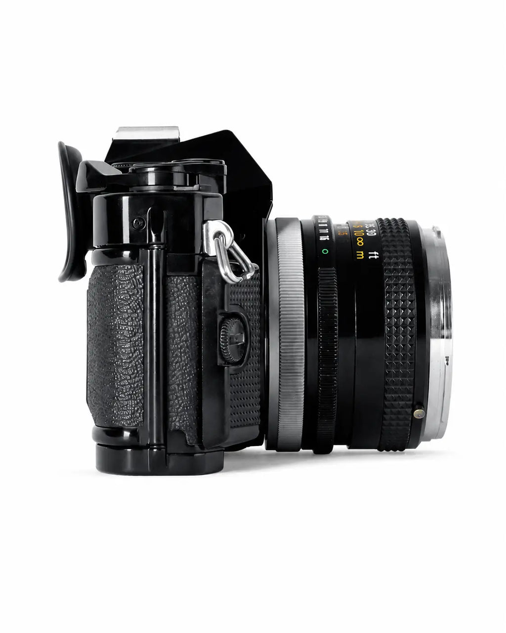 Canon AE-1 Program Black with FD 50mm f/1.8 Chrome Nose – product view 4